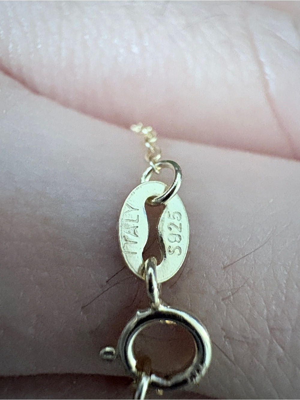 Gold Cross Pendant Moissanite Necklace - Picture 3 of 3